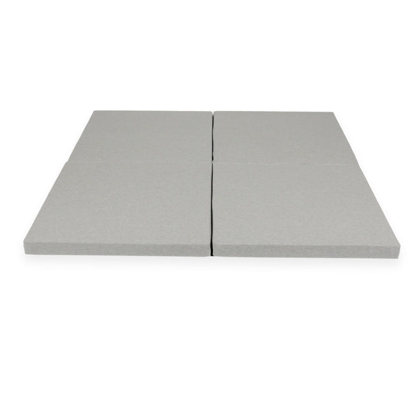 Tapis de jeu Carré en jersey, 120cm - Gris clair