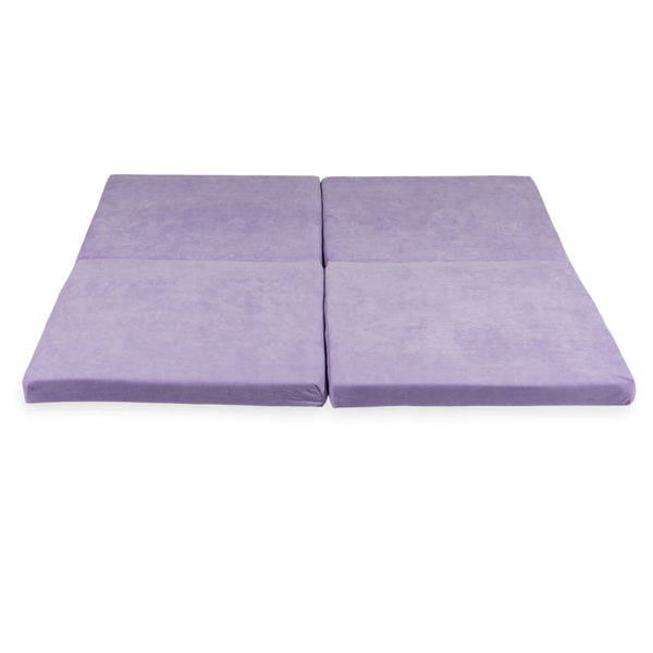 Tapis de jeu Carré en velours, 120cm - Lilas