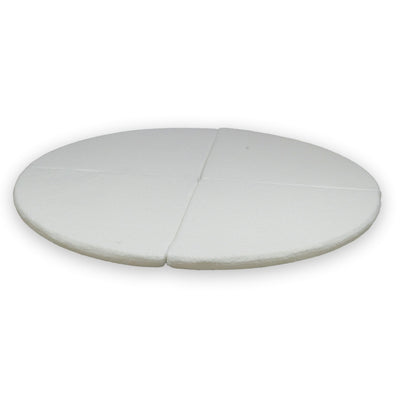 Tapis de jeu Rond en bouclette, 160cm - Blanc