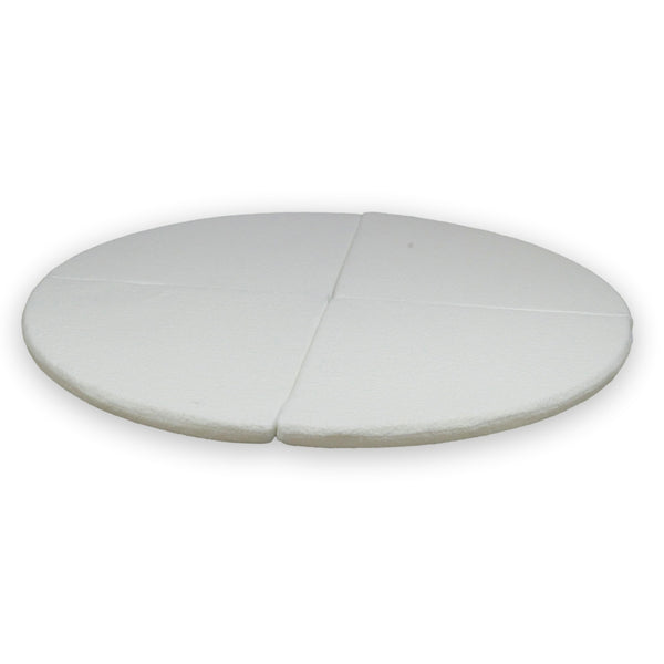 Tapis de jeu Rond en bouclette, 160cm - Blanc