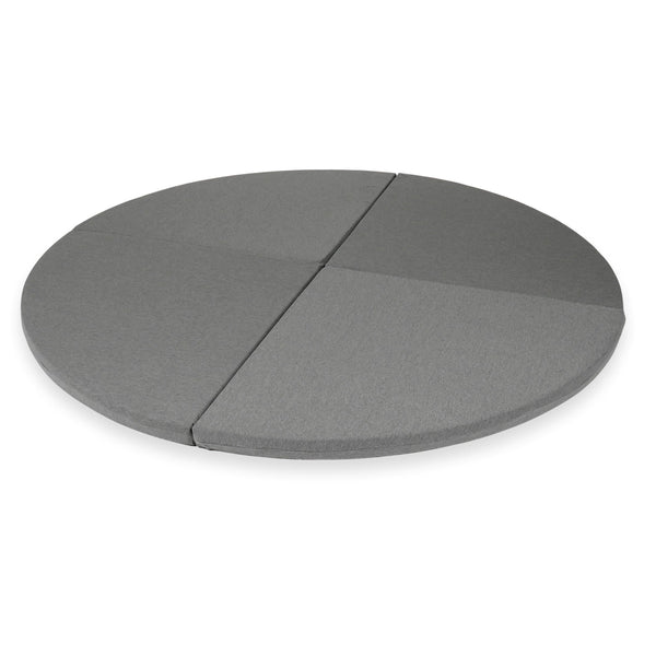 Tapis de jeu Rond en jersey, 160cm - Gris