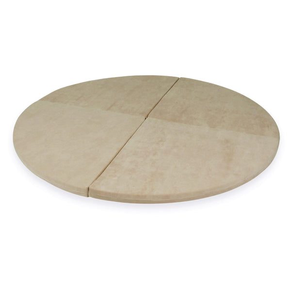 Tapis de jeu Rond en velours, 160cm - Beige