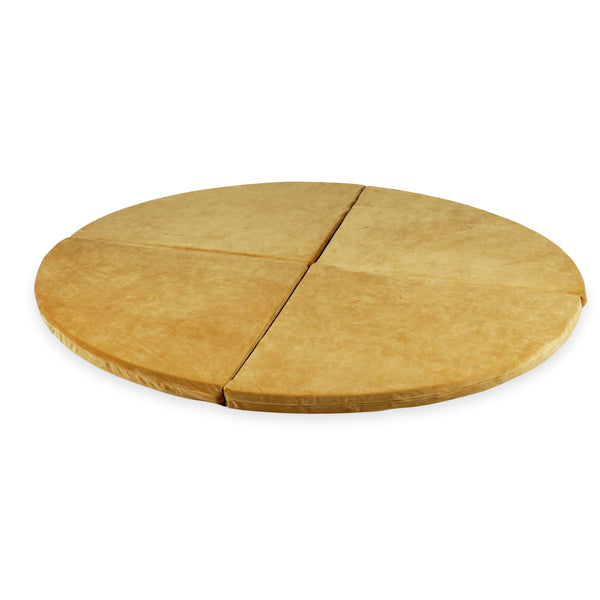 Tapis de jeu Rond en velours, 160cm - Caramel