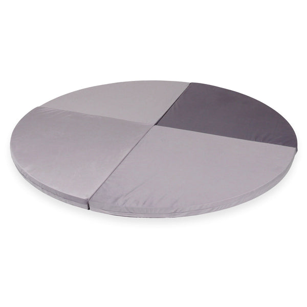 Tapis de jeu Rond en velours épais, 160cm - Lilas foncé