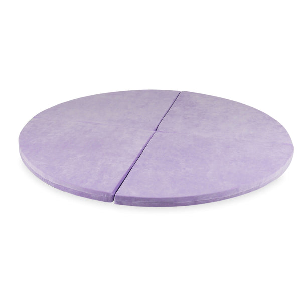 Tapis de jeu Rond en velours, 160cm - Lilas