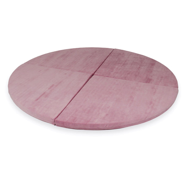 Tapis de jeu Rond en velours, 160cm - Framboise