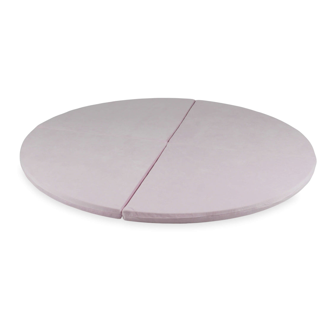 Tapis de jeu Rond en velours, 160cm - Rose