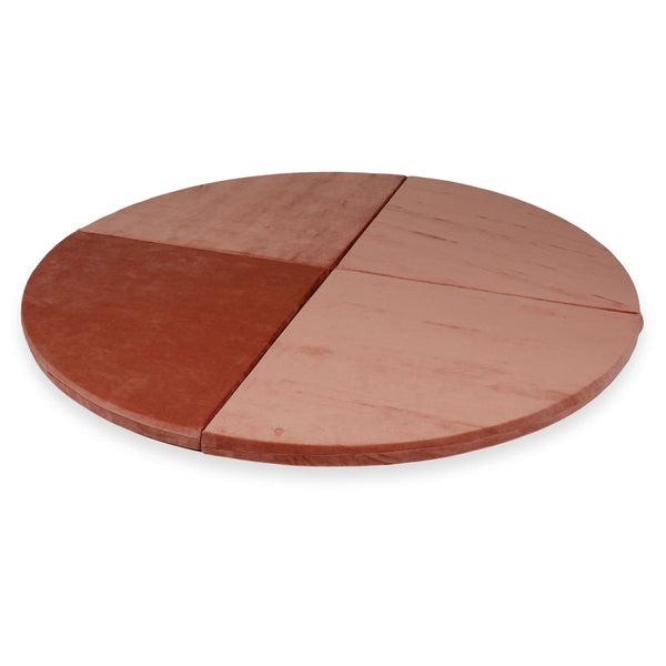 Tapis de jeu Rond en velours, 160cm - Marsala