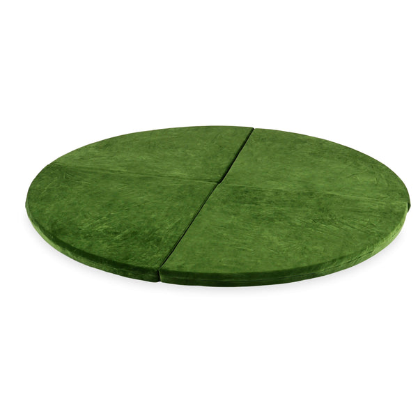 Tapis de jeu Rond en velours, 160cm - Olive