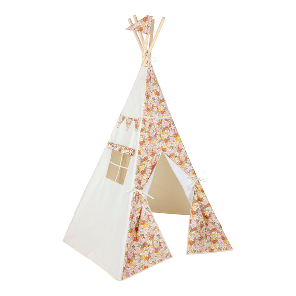 Teepee / Tipi en coton imprimé • Green garden