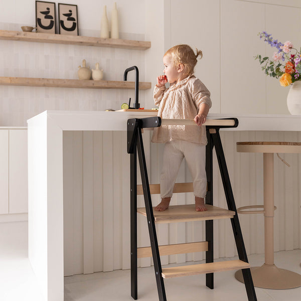 Tour d’observation pliable en bois FSC, 2 hauteurs • Nils