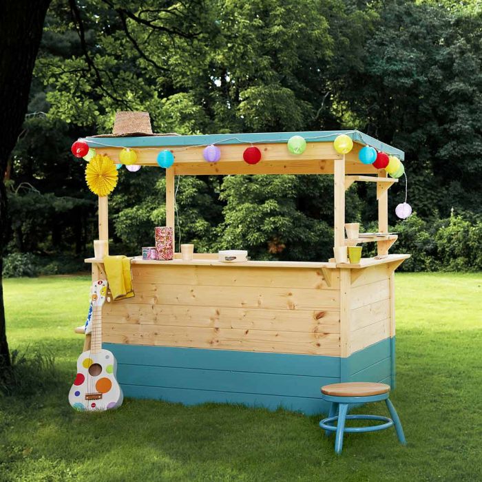 Cabane en bois, marchande pour enfants • LOOVE