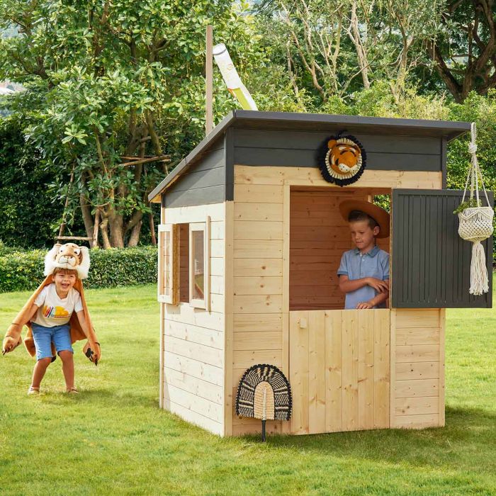 Cabane en bois, maisonnette pour enfants • LOOVE