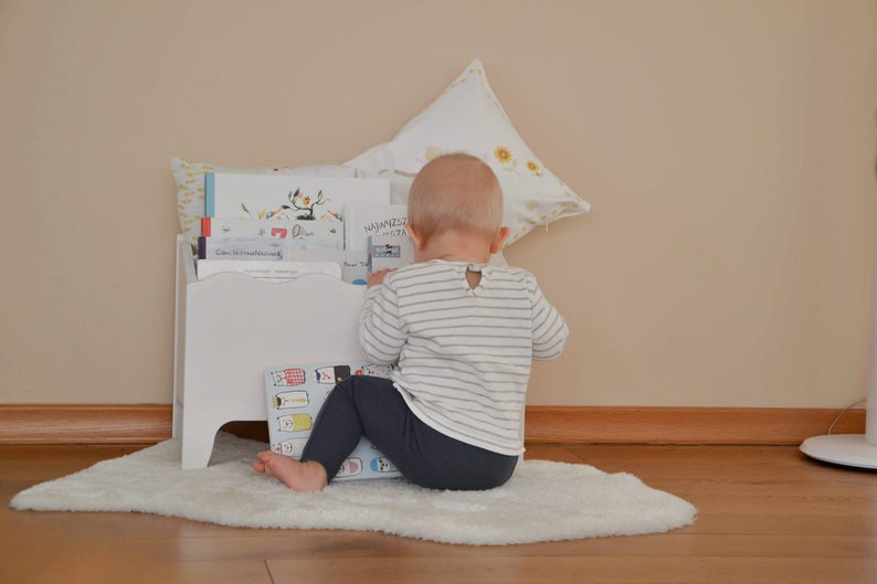 Coffre bibliothèque modulable en bois FSC, coin lecture • LOOVE