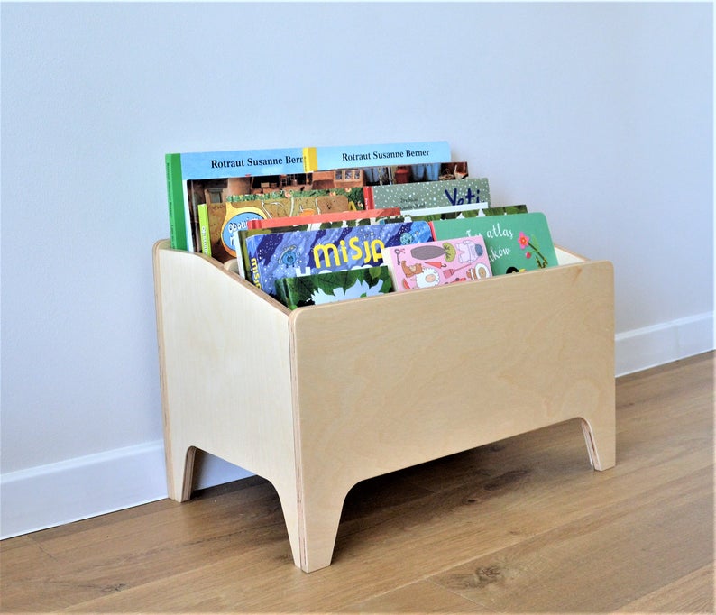 Coffre bibliothèque Montessori modulable en bois FSC • LOOVE