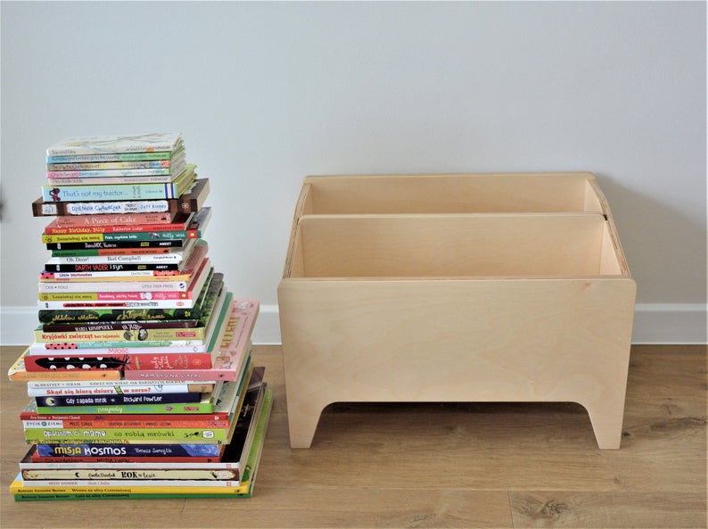 Coffre bibliothèque Montessori modulable en bois FSC • LOOVE