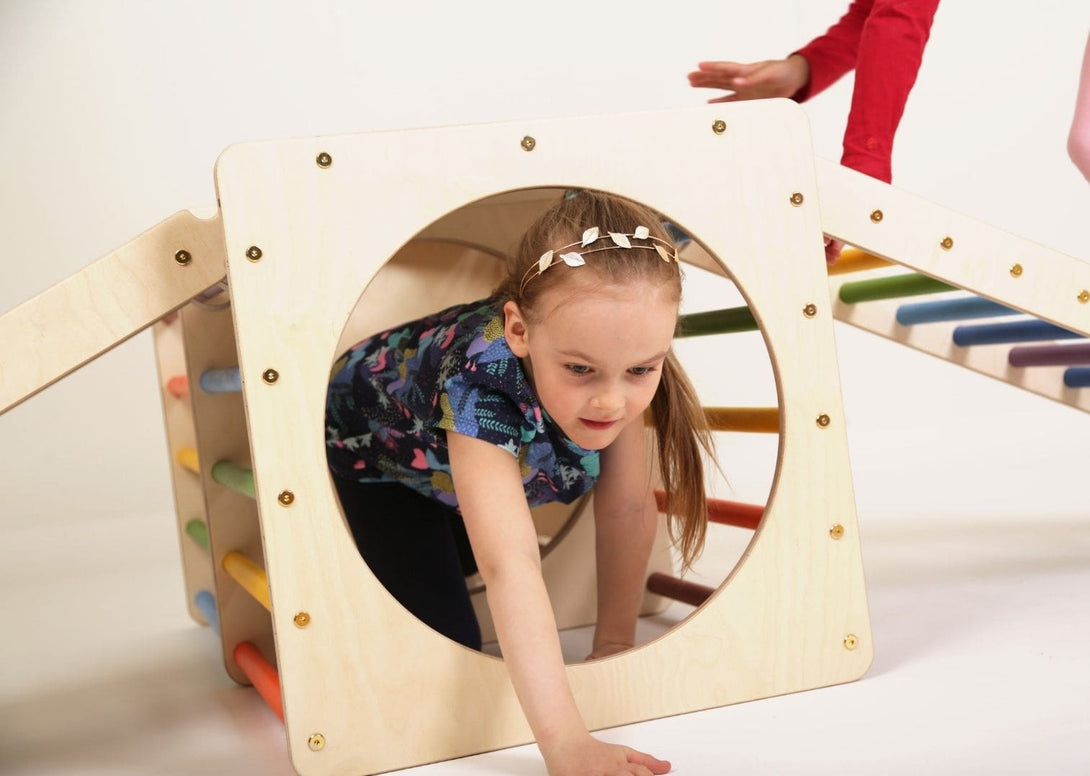 Parcours de motricité, Cubes de Pikler en bois • LOOVE