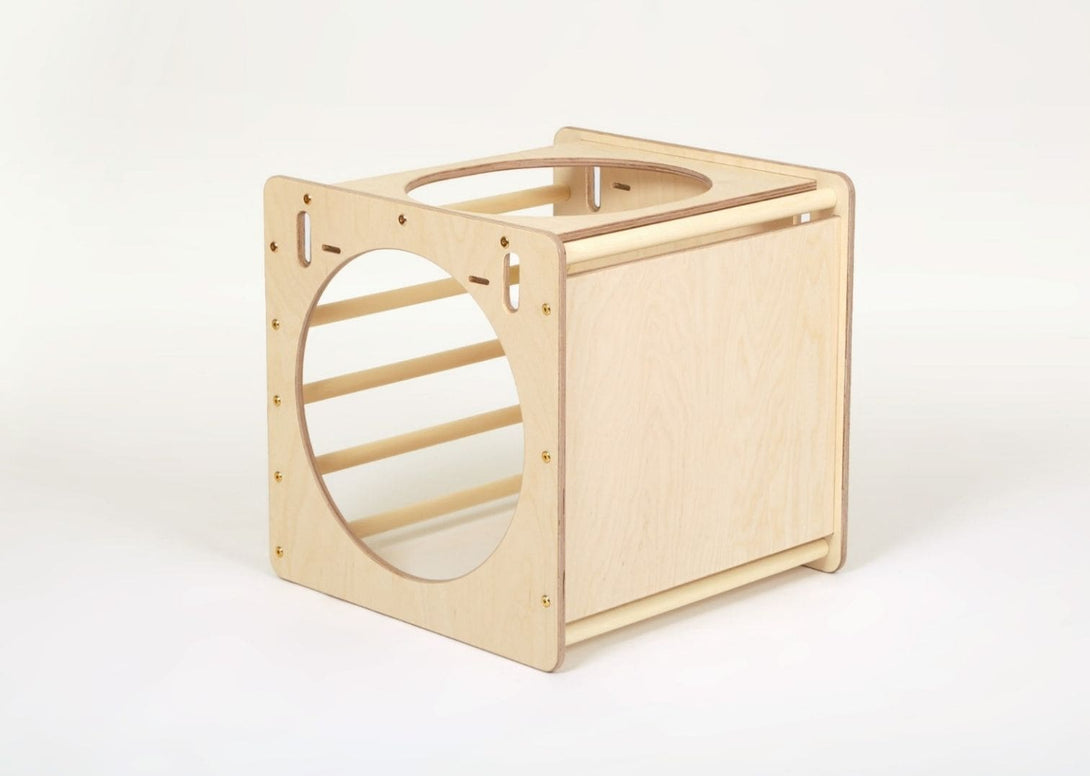 Cube de Pikler en bois, parcours de motricité • LOOVE