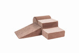 Parcours de motricité 3 pièces en velours - Marron glacé