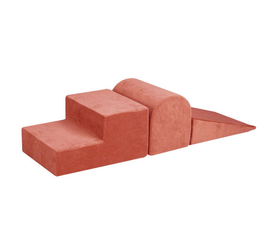 Parcours de motricité 3 pièces en velours - Marsala