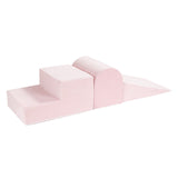 Parcours de motricité 3 pièces en velours - Rose