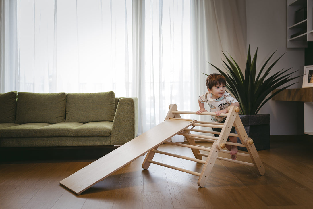 Triangle de Pikler évolutif et pliable, bois FSC • LOOVE