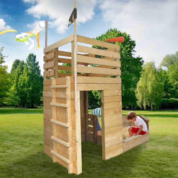 Aire de jeux écoresponsable jardin 3-en-1 enfant • LOOVE