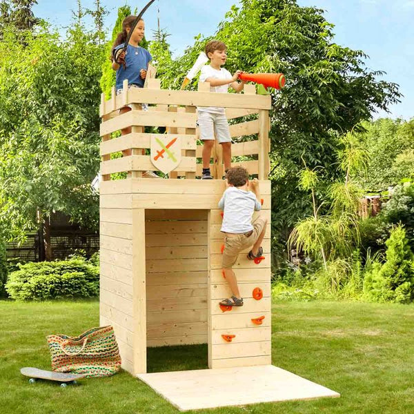 Aire de jeux écoresponsable jardin 3-en-1 enfant • LOOVE