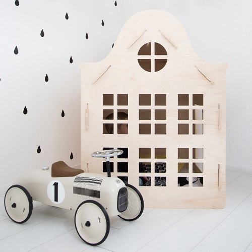 Cabane en bois d'intérieur, maisonnette pour enfants • LOOVE