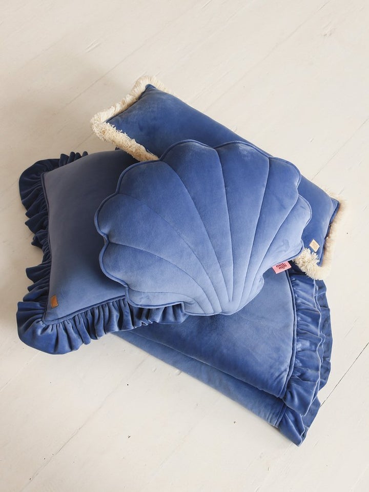 Coussin coquillage en velour OEKO-TEX • LOOVE