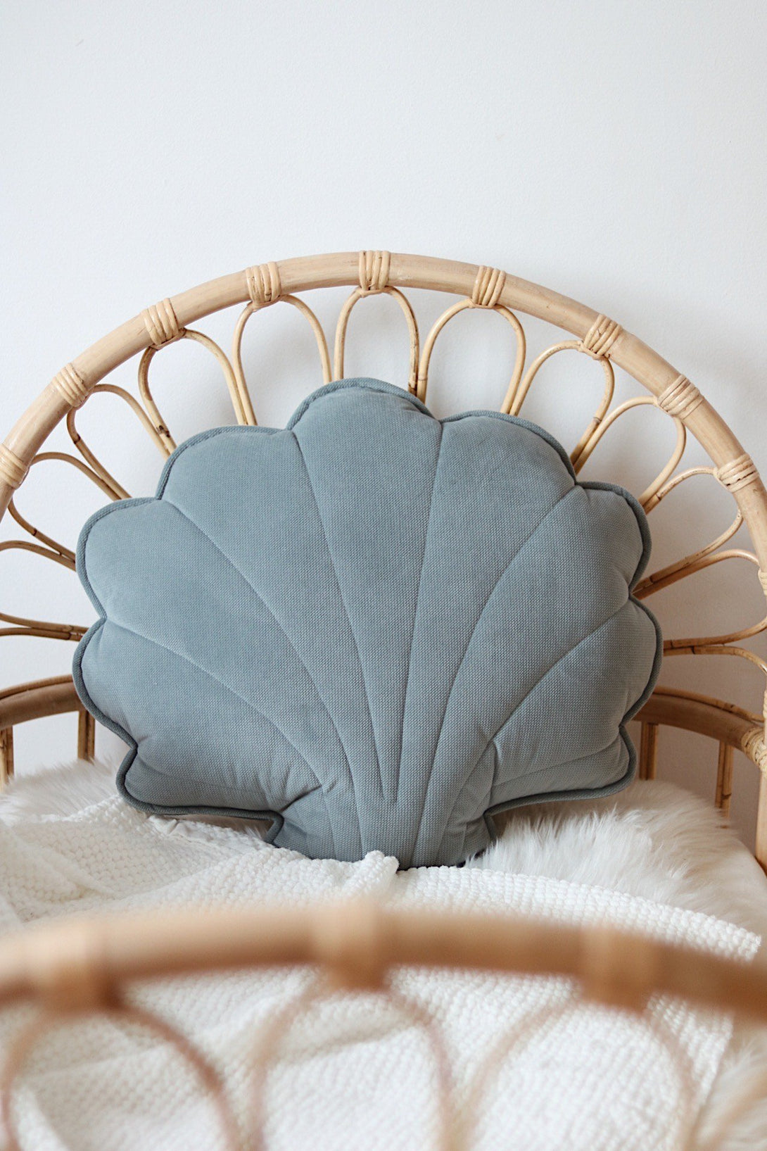 Coussin coquillage en velour ou lin OEKO-TEX • LOOVE