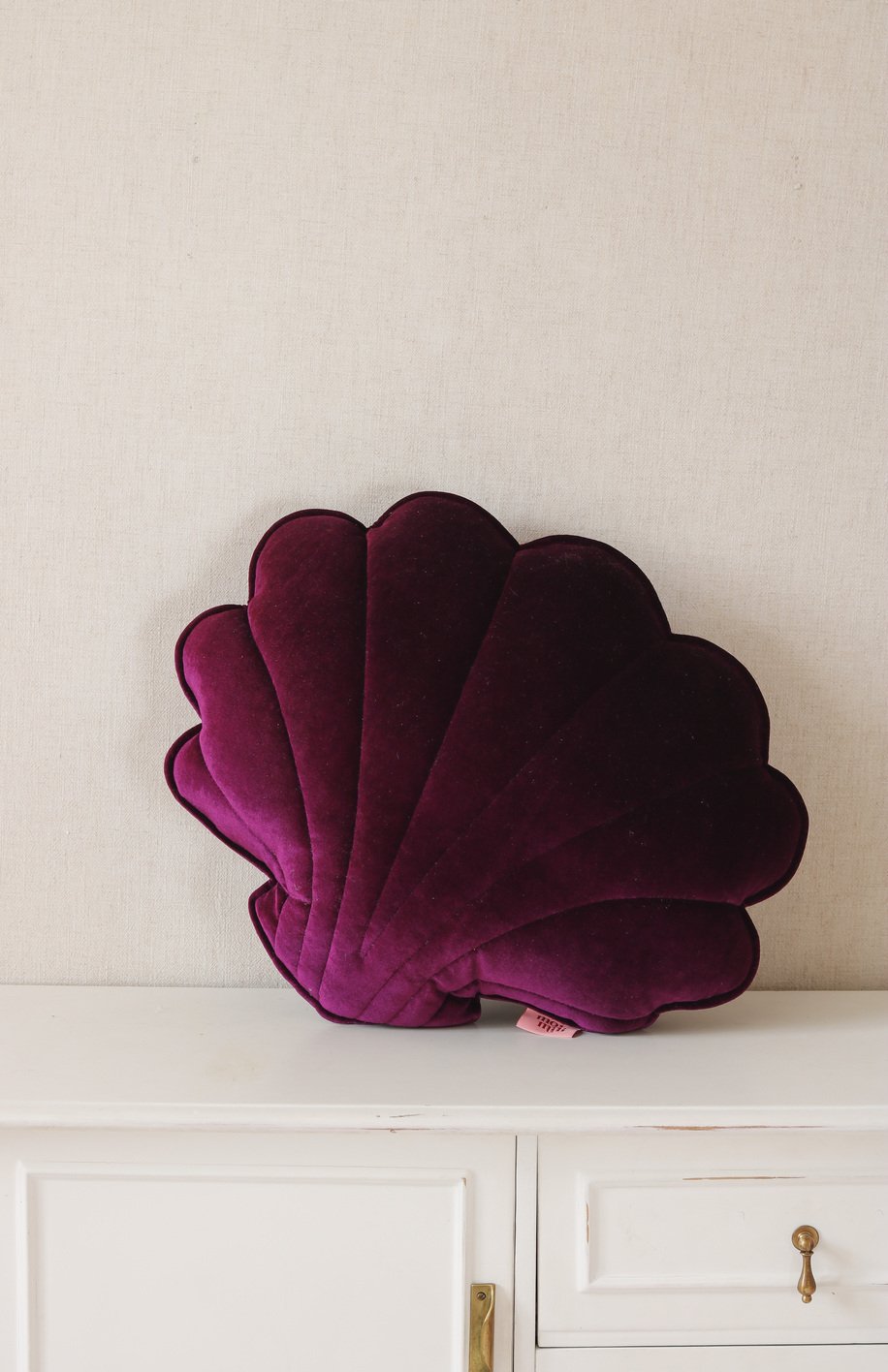 Coussin coquillage en velour ou lin OEKO-TEX • LOOVE