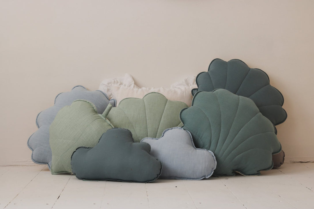 Coussin nuage lin OEKO-TEX, pour chambre d'enfant • LOOVE