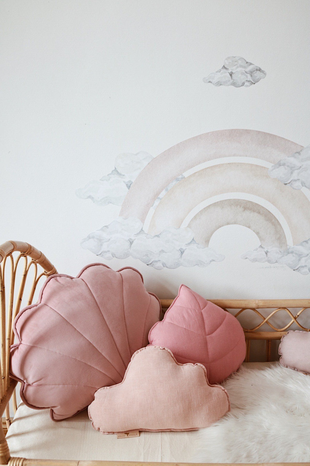 Coussin nuage lin OEKO-TEX, pour chambre d'enfant • LOOVE