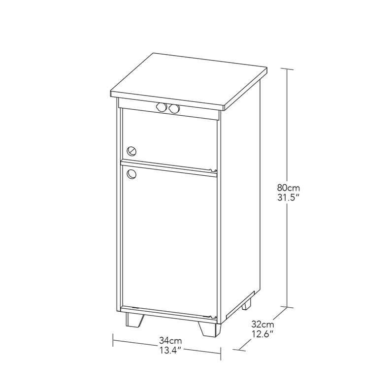 Dimension - frigo et congélateur enfant en bois artisanal, écologique et responsable • LOOVE