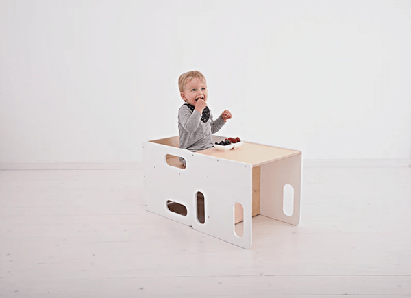 Ensemble bureau cube évolutif, chambre Montessori • LOOVE