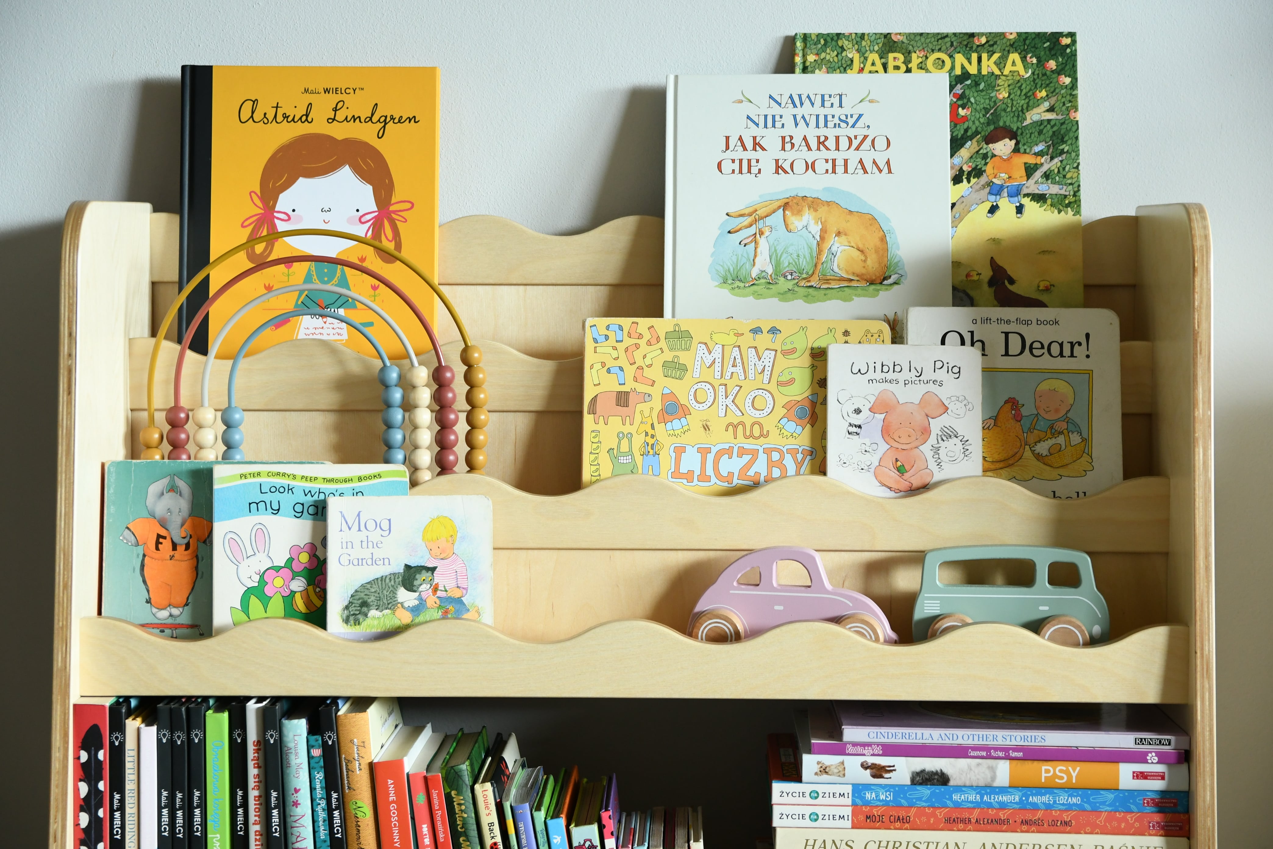 Bibliothèque Montessori, bibliothèque, rangement de livres pour
