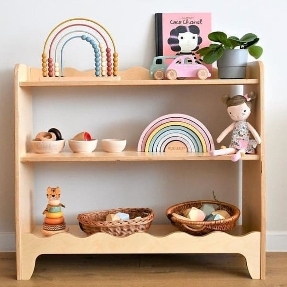 Holzregal, Aufbewahrung für Kinder • LOOVE