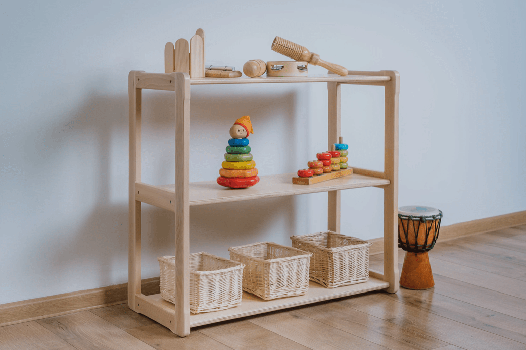 Meuble Montessori - 4 étagères (120x30x60cm)