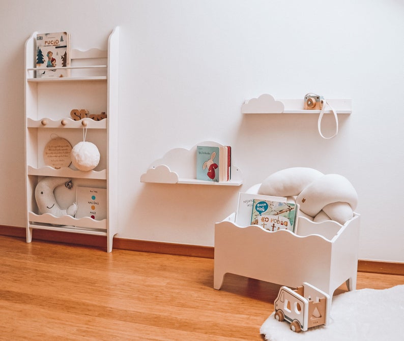 Bibliothèque Montessori enfant / Etagère et présentoir à livres – FIL  Mobilier