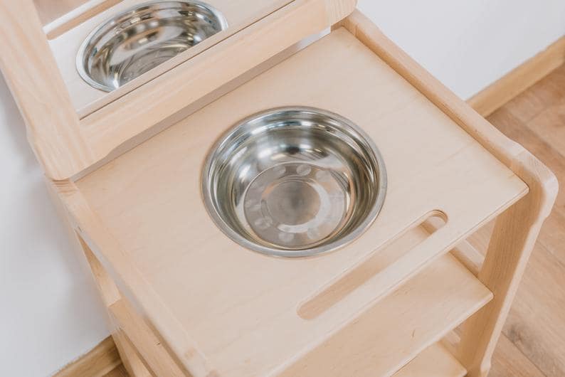 Lavabo d'apprentissage sur pied pour enfant, espace Montessori • LOOVE