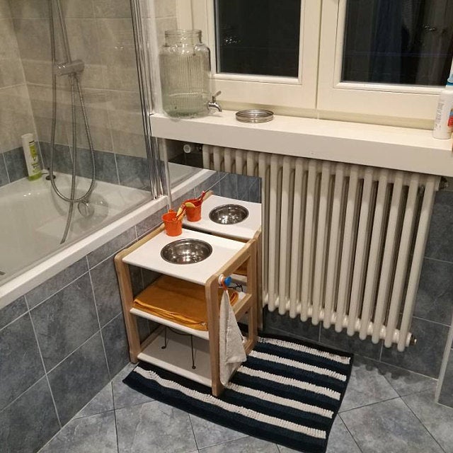 Lavabo d'apprentissage sur pied pour enfant, espace Montessori • LOOVE