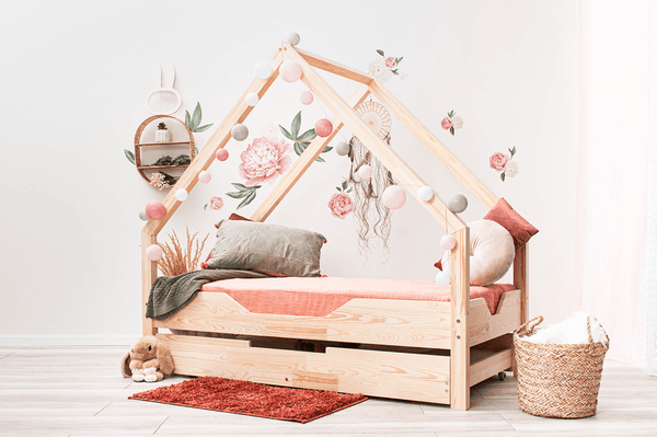 FSC massief houten cabinebed met lade • Flora