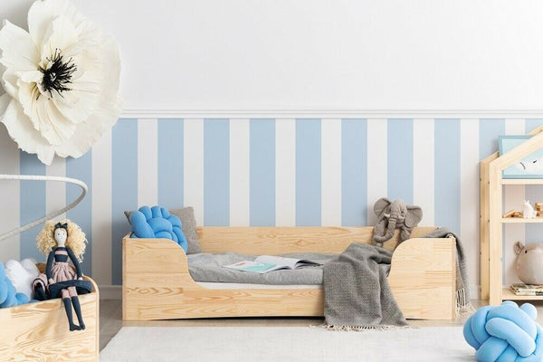 Lit montessori empilable MENDI en bois pour enfants 120x60 cm