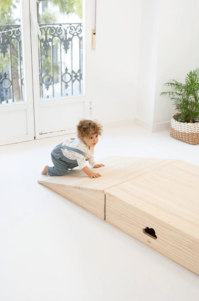 Parcours de motricité 3 pièces en bois pour petits • LOOVE