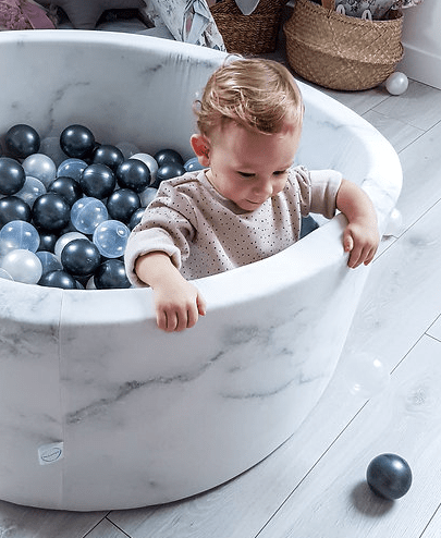 Piscine À Balles pour Bébé - Piscine a Balle pour Enfant - Gris Bleu - Enfant - 129.00