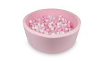 Piscine à balles ronde XL 110cm en jersey - Rose | Balles au choix
