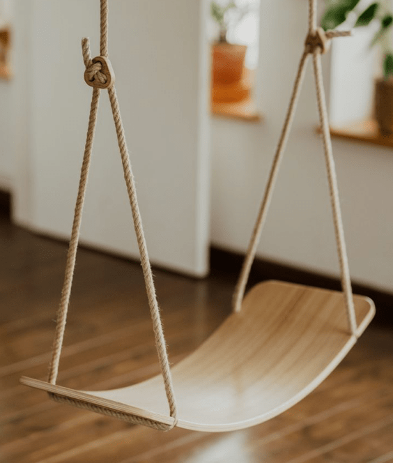 Planche d’équilibre balançoire 2-en-1 en bois FSC • LOOVE