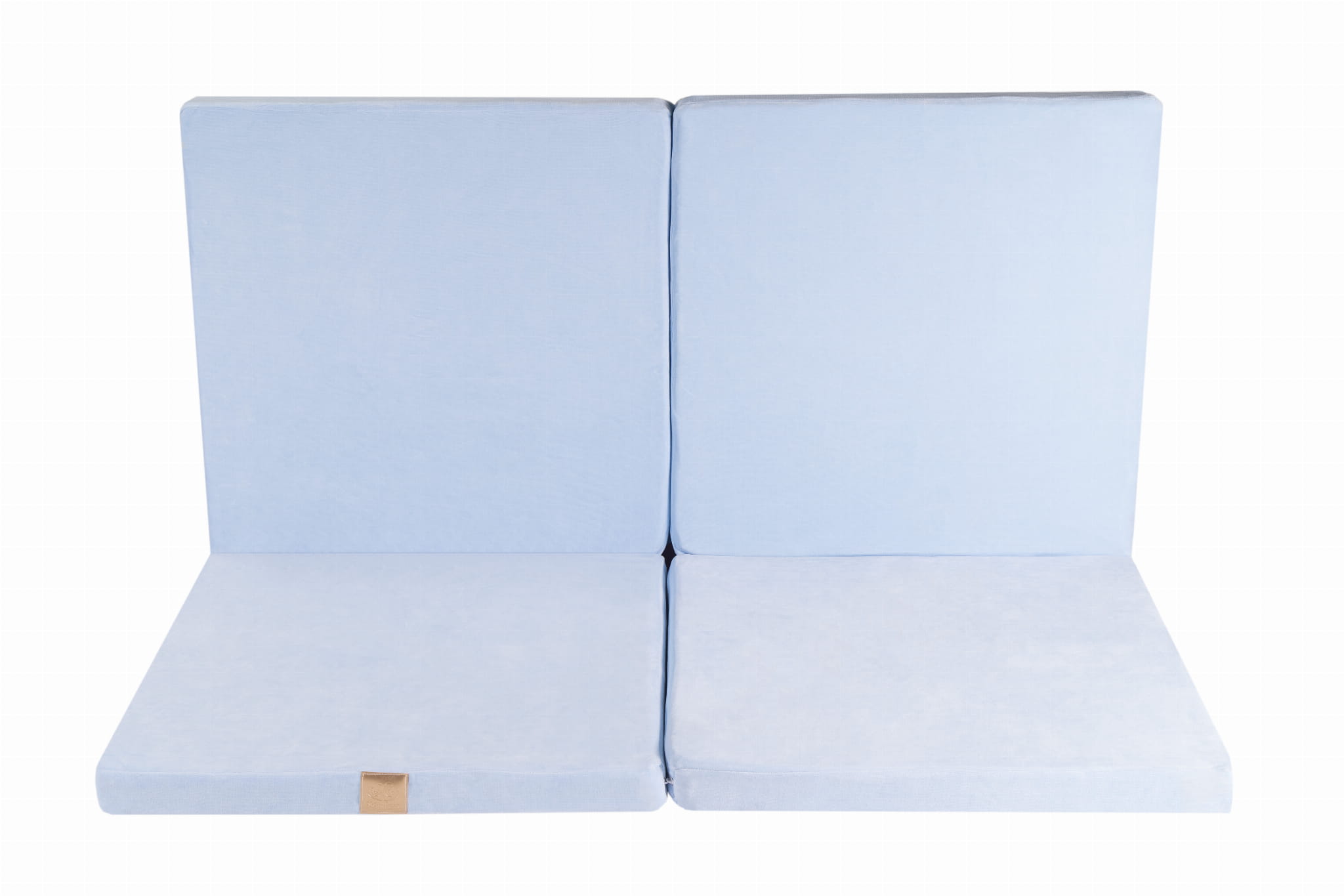 Tapis de jeu Carrés en mousse 120 cm, Bleu clair • LOOVE