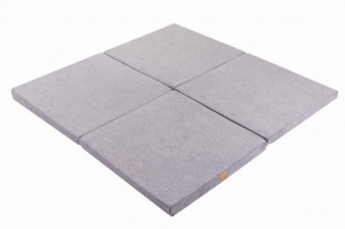 Tapis de jeu Carrés en mousse, gris • LOOVE